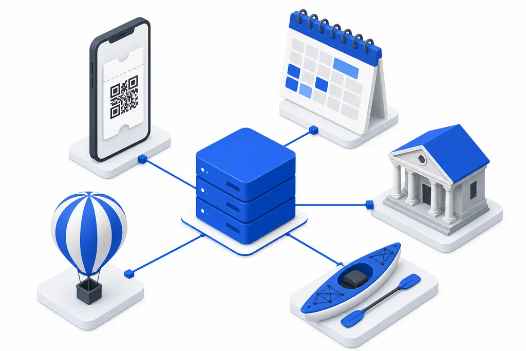 A booking platform receiving guided tours, attraction tickets and day trips from activity suppliers