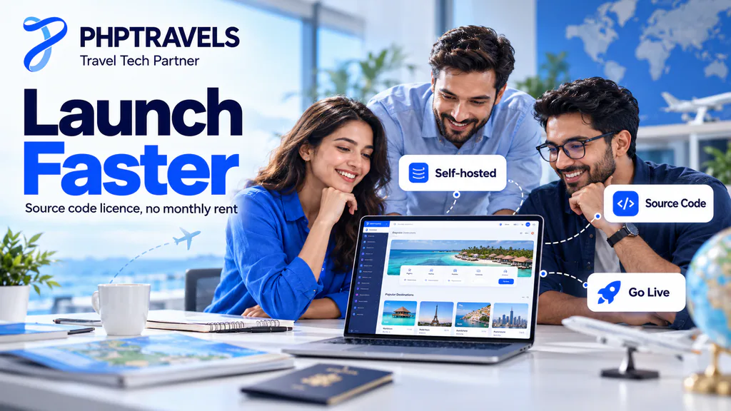 Launch checklist and one-time licence for a white label travel portal by PHPTRAVELS