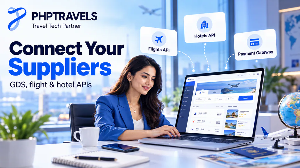 GDS, NDC, LCC and bedbank supplier APIs for a white label travel portal by PHPTRAVELS