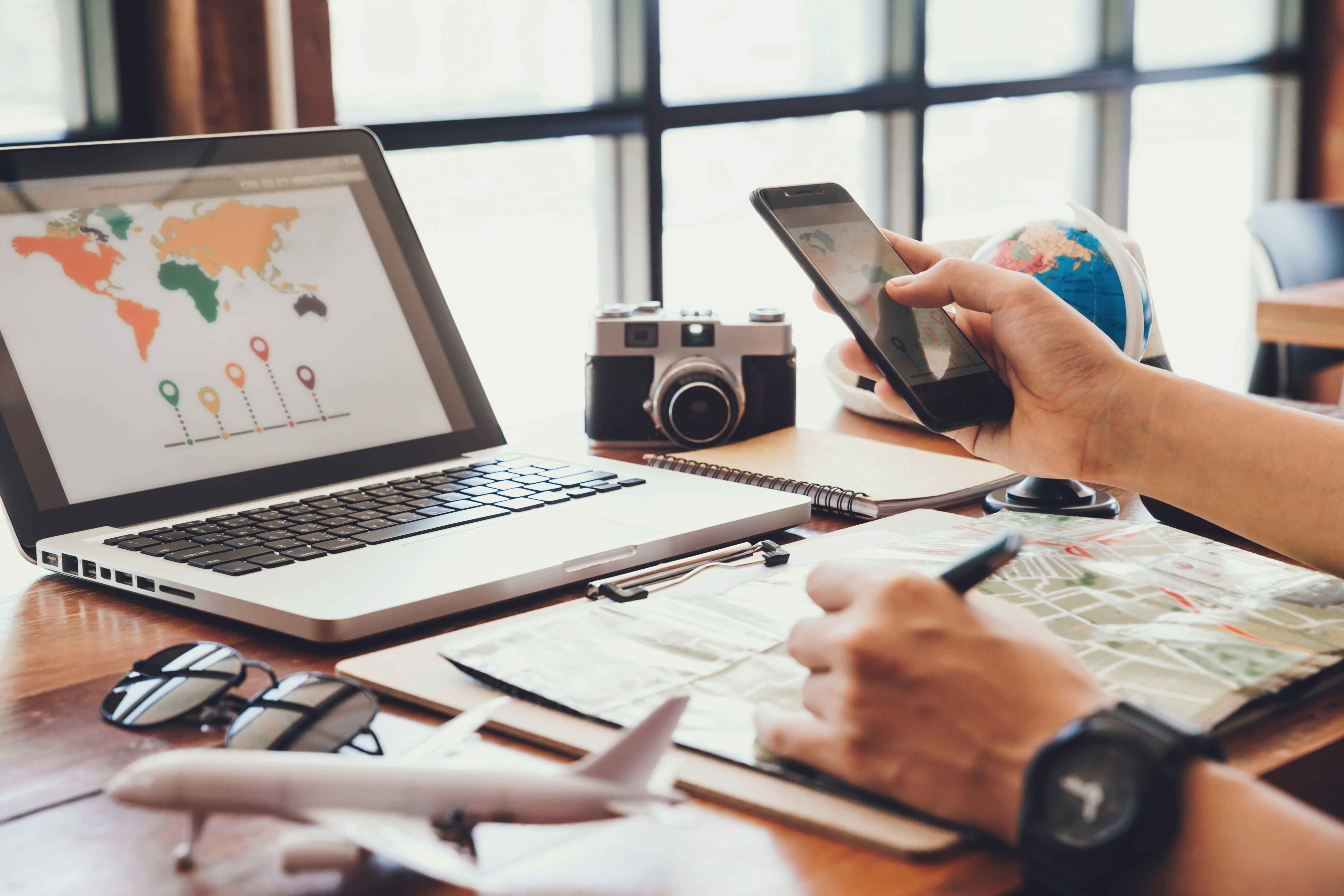 Tour operator software dashboard for bookings itineraries and operations