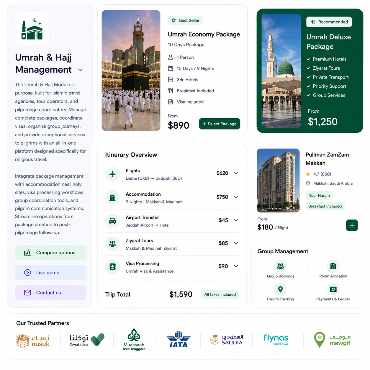 Umrah Module Dashboard