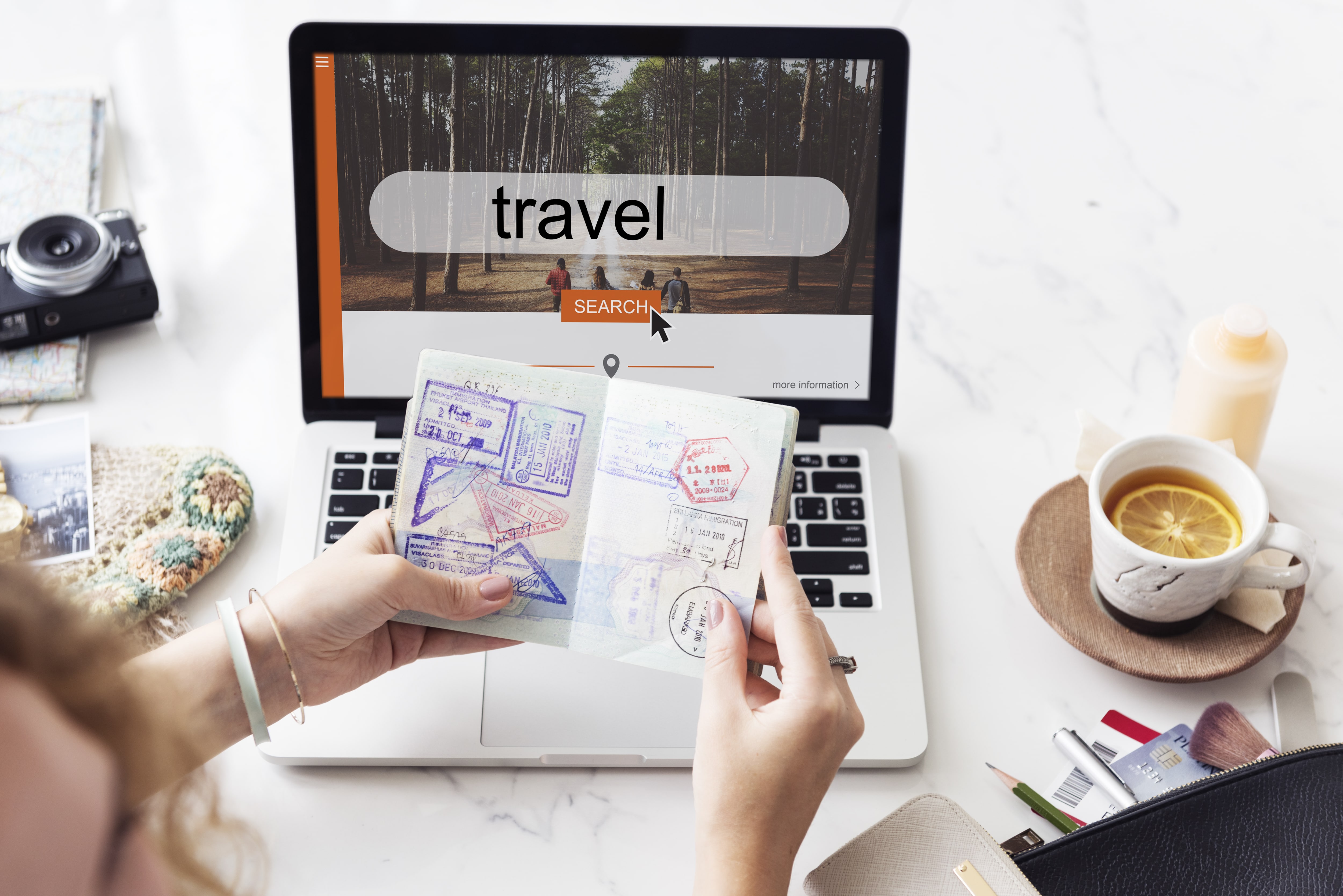 Travel website development preview