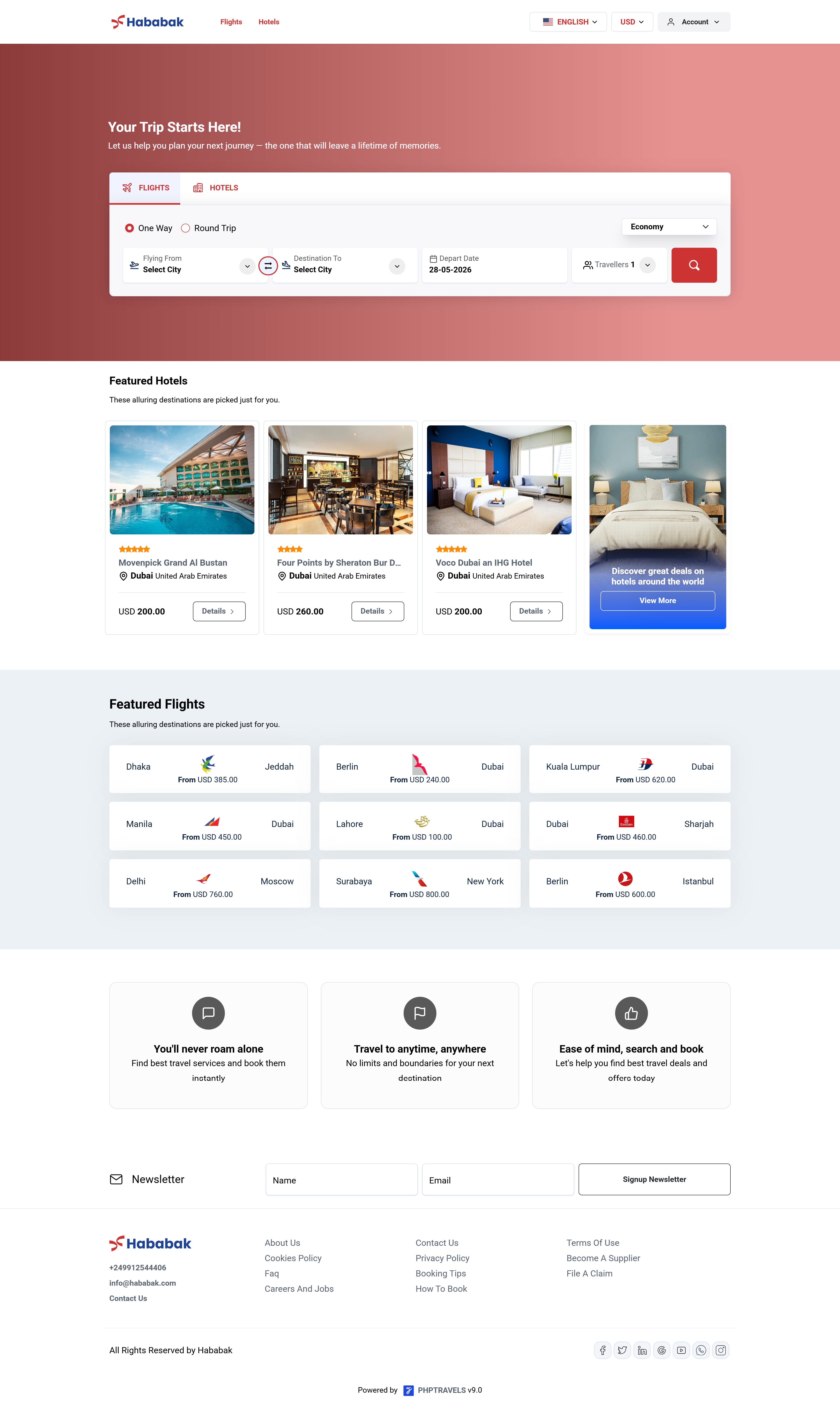 Hubabak dashboard preview