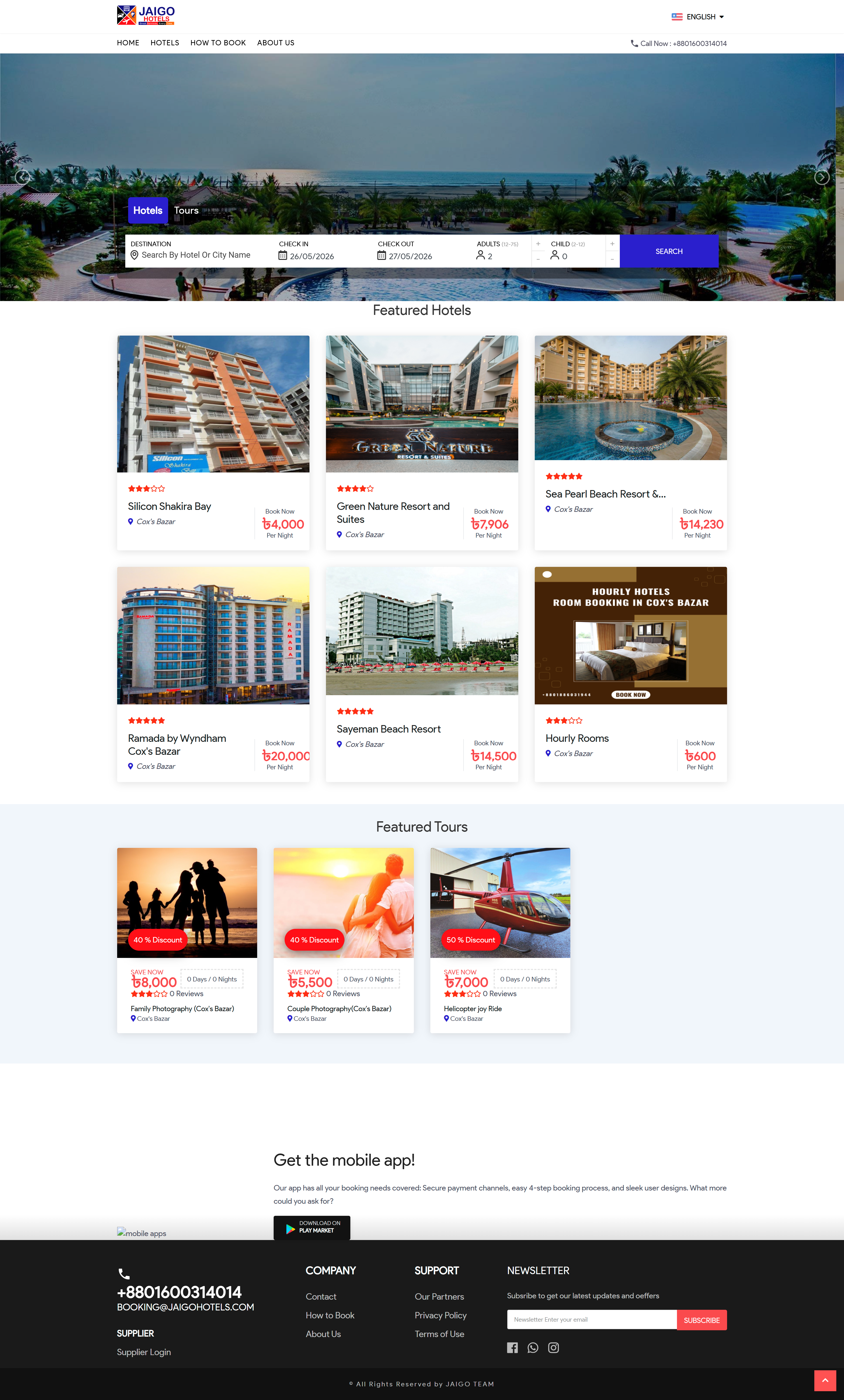Jaigo Hotels dashboard preview
