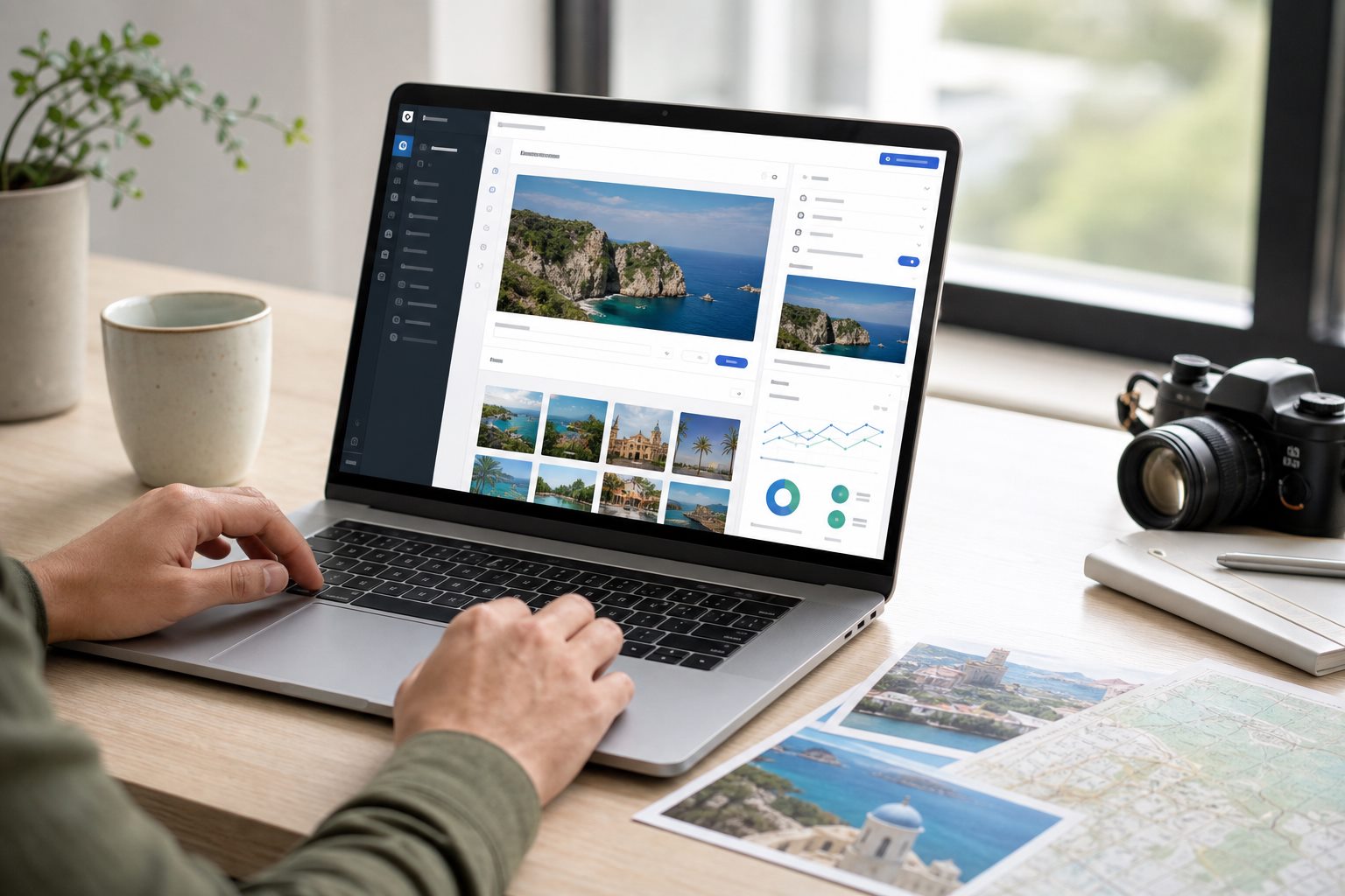 Travel content manager editing destination pages in a travel CMS