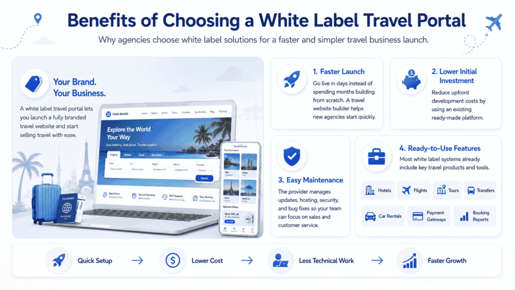 Benefits of white label travel portal