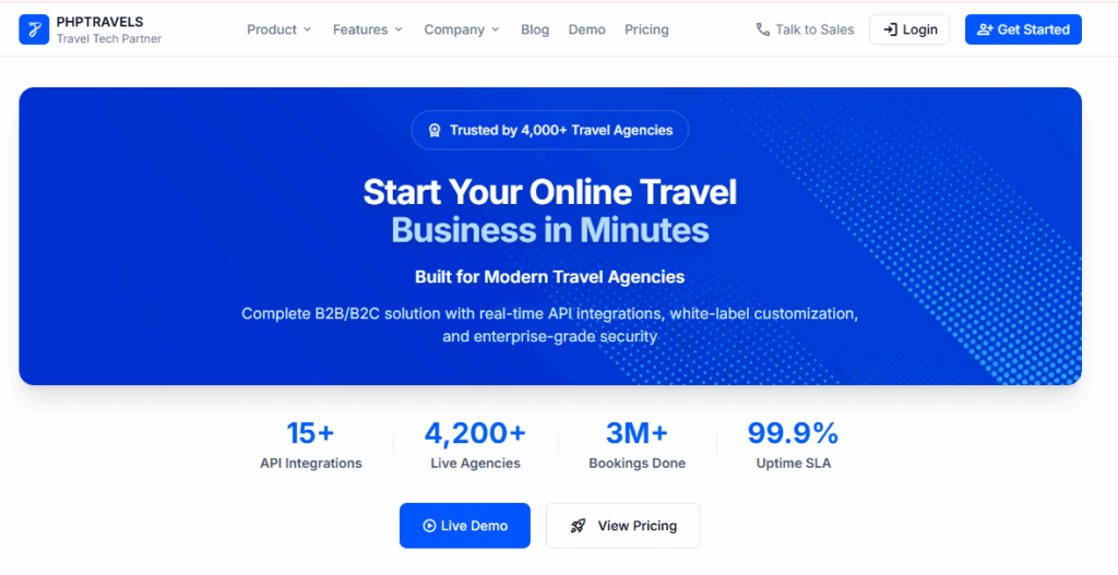PHPTRAVELS The Complete Travel Management Suite