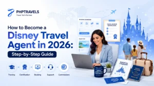 Disney travel agent guide showing training, certification, booking, support, and commissions in 2026.
