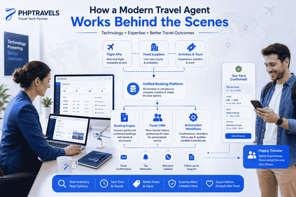 Modern Travel Agent Actually Works.