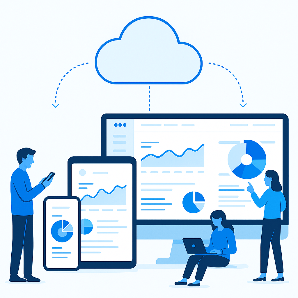 Cloud-based DMS with multiple device access