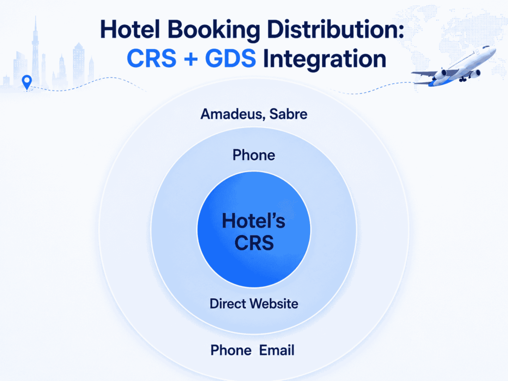 CRS and GDS for hotel booking destribution