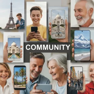 Community of travelers sharing their vacation photos and experiences
