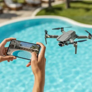 Creating travel video content with smartphone and drone