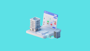 Hotel reservation system architecture diagram showing API gateway, booking engine, database, and front-end UI/UX flow.