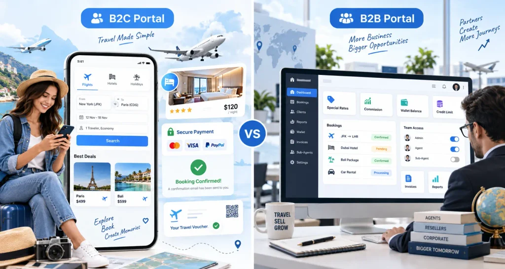 B2B and B2c.