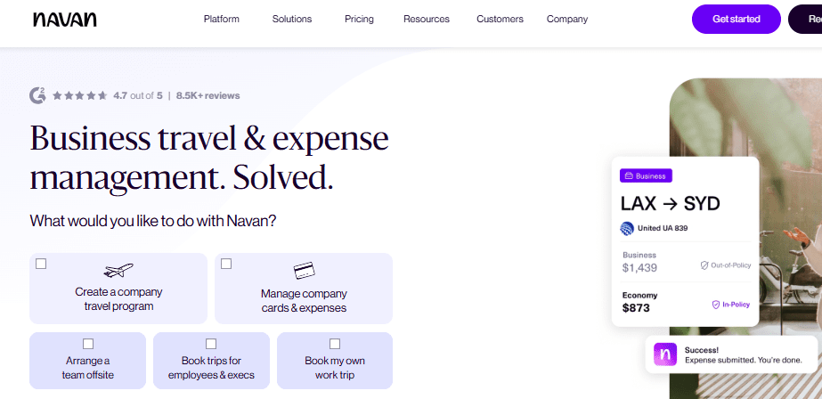 Navan (formerly TripActions) | AI-Driven Business Travel & Expense