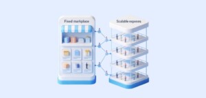 Viator clone marketplace model with scalable booking architecture illustration