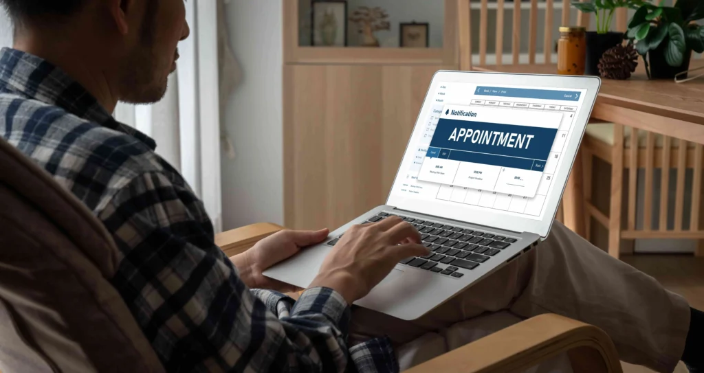Hotel booking process flow step by step