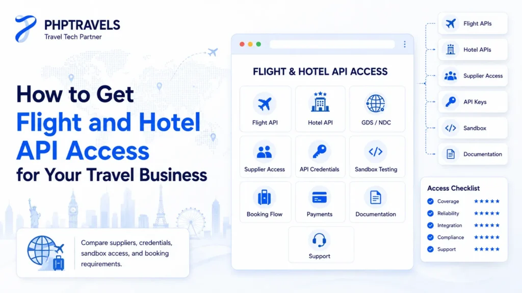 Flight and hotel API access guide for travel businesses by PHPTRAVELS