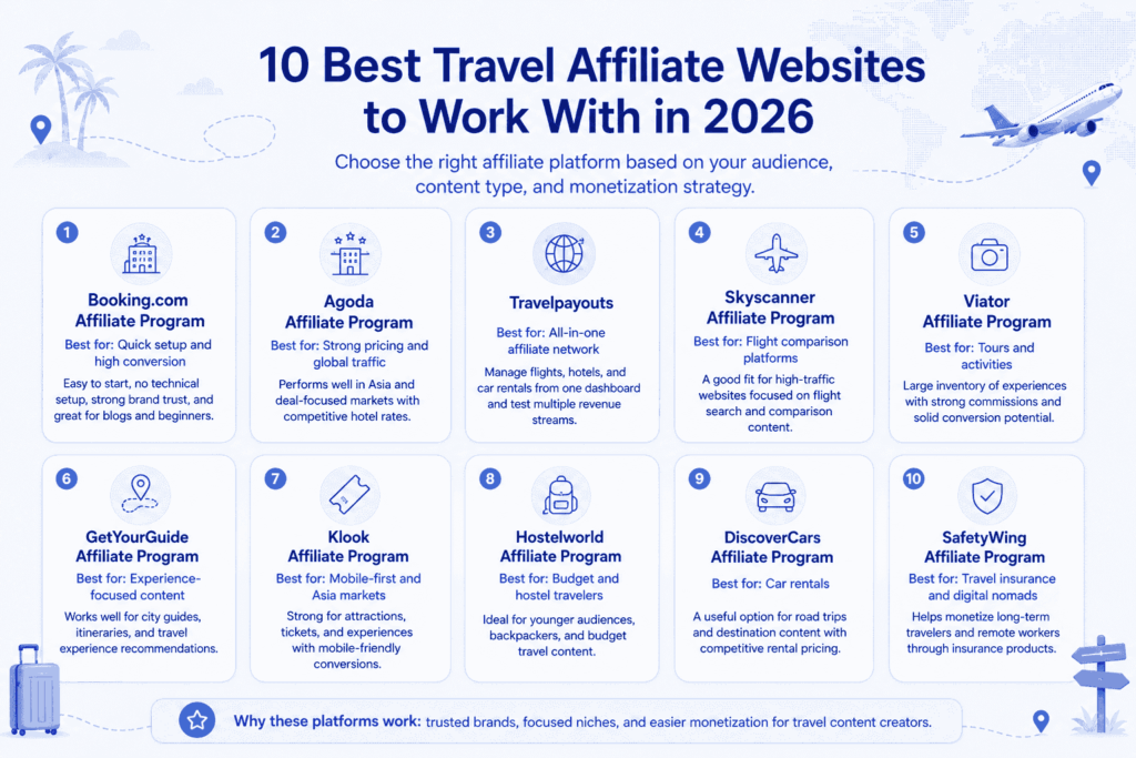 10 Best Travel Affiliate Websites