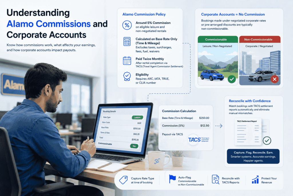 Alamo Commissions and Corporate Accounts