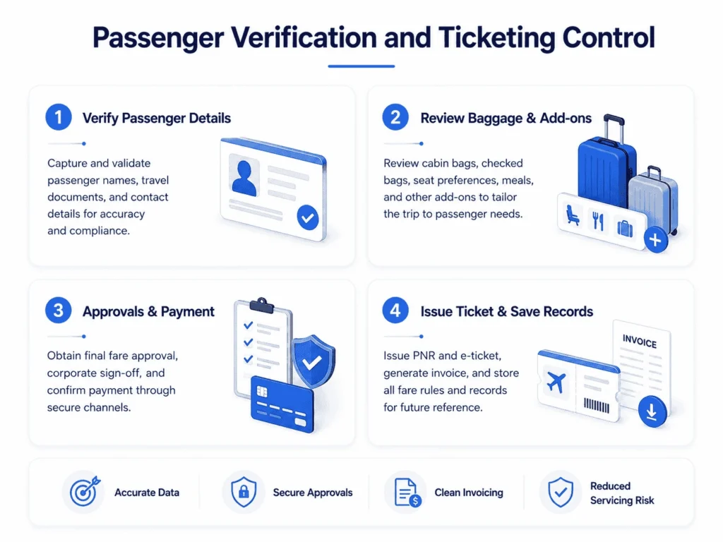 Issue the Indigo Ticket