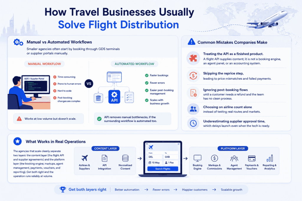 Travel Businesses Usually Solve Flight Distribution