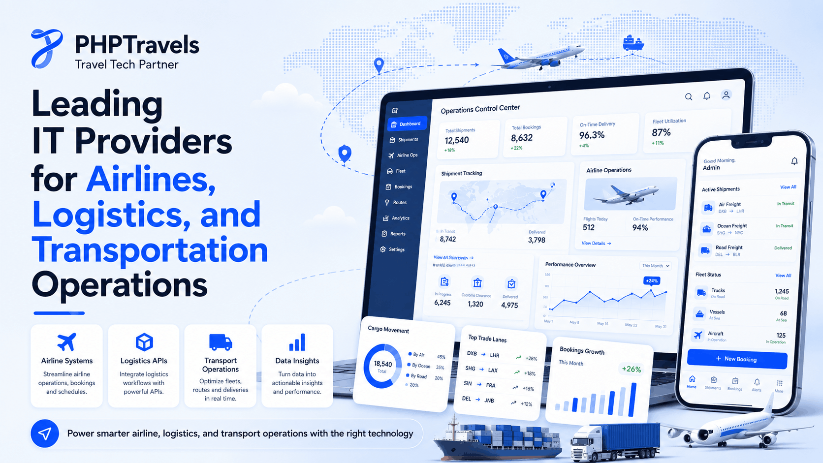 Leading IT Providers for Airlines, Logistics, and Transportation Operations