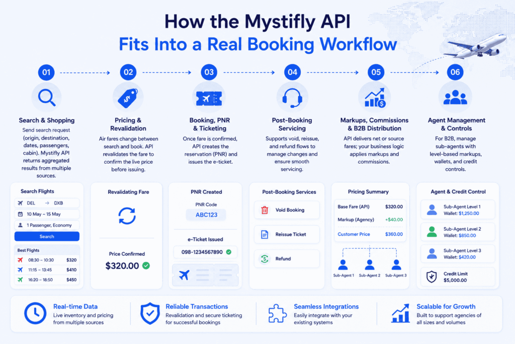 Mystifly real booking workflow