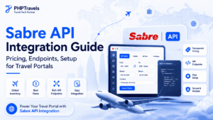 Sabre API integration guide for travel portals with pricing, endpoints, and setup visuals.