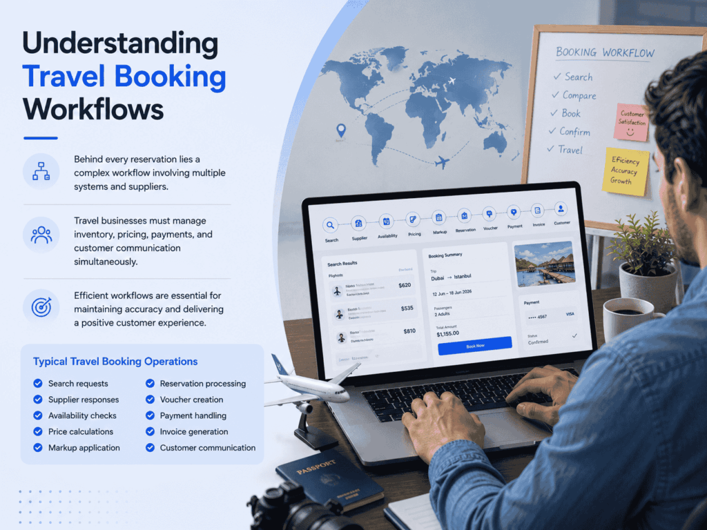 Travel booking workflow