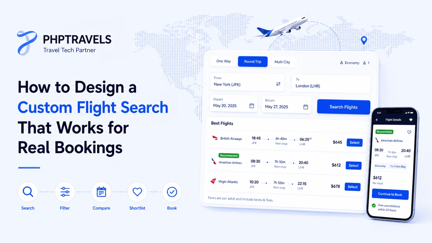 Custom Flight Search Design That Works for Real Bookings