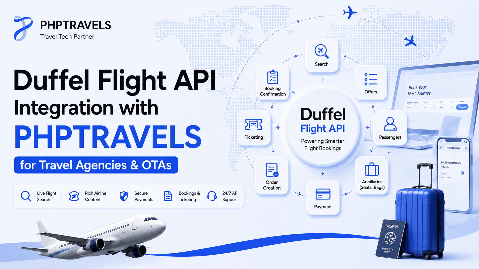 Duffel Flight API Integration with PHPTRAVELS for Travel Agencies and OTAs