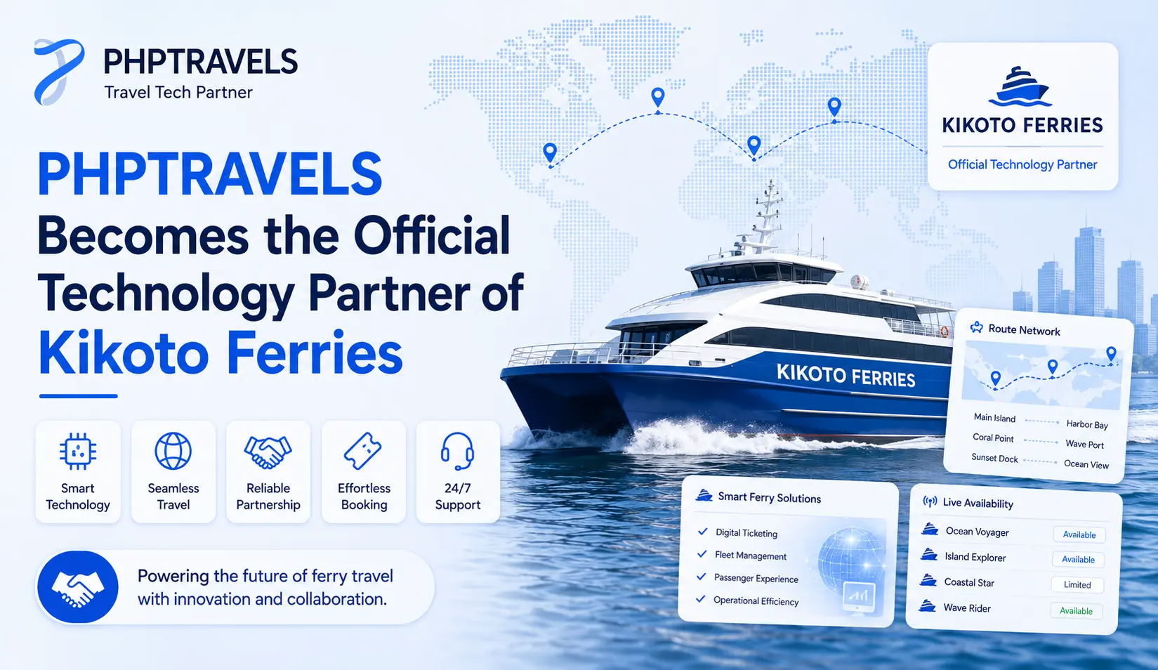 PHPTRAVELS Becomes the Official Technology Partner of Kikoto Ferries