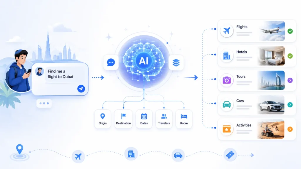 AI trip planner for travel agencies.