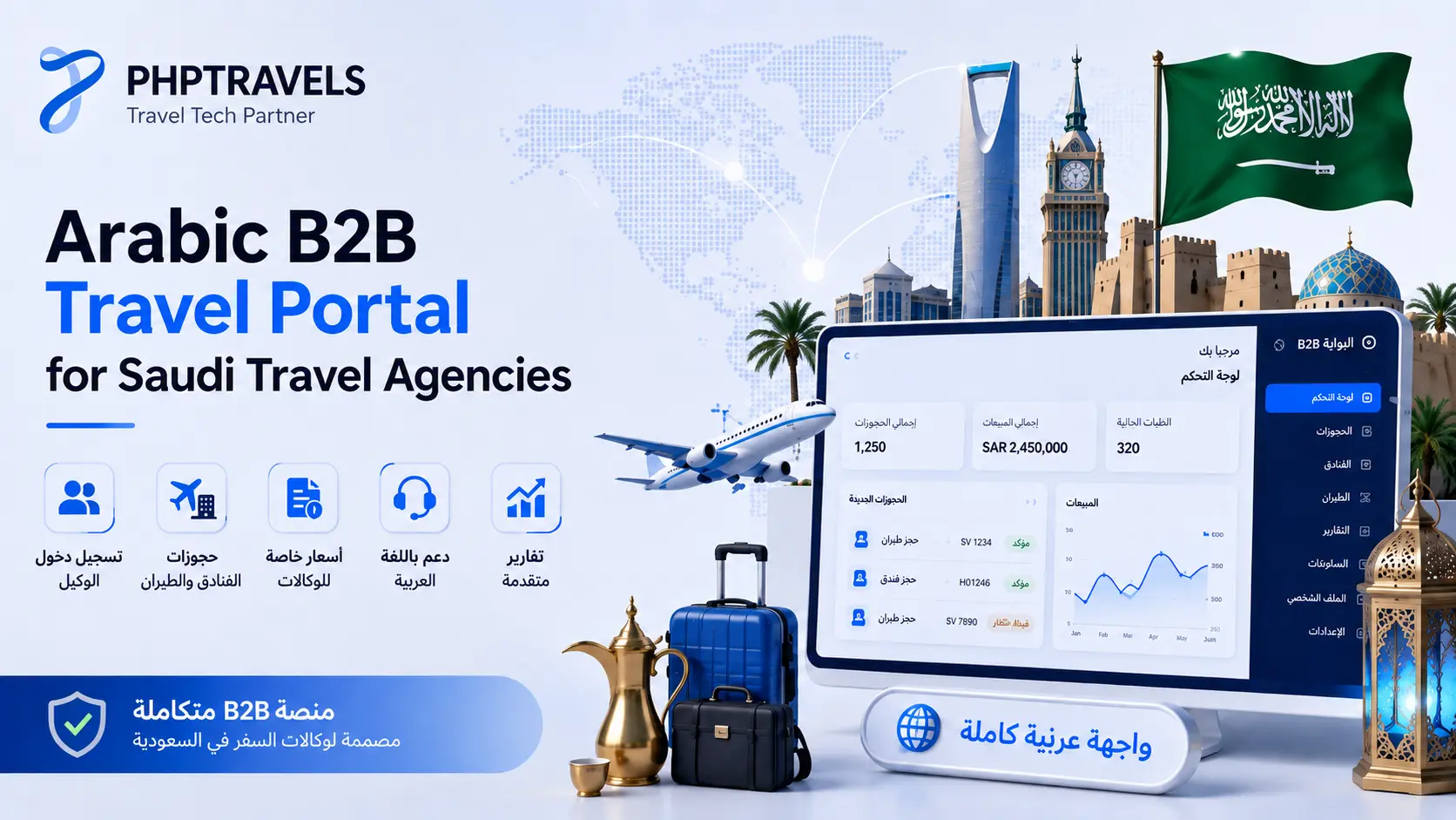 Arabic B2B Travel Portal for Saudi Travel Agencies