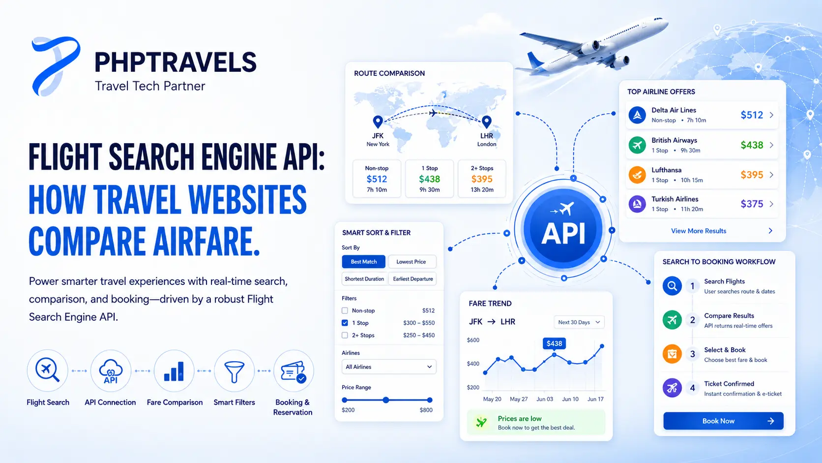 Flight Search Engine API: How Travel Websites Compare Airfare