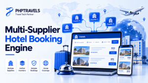Multi-supplier hotel booking engine aggregating rates without losing control
