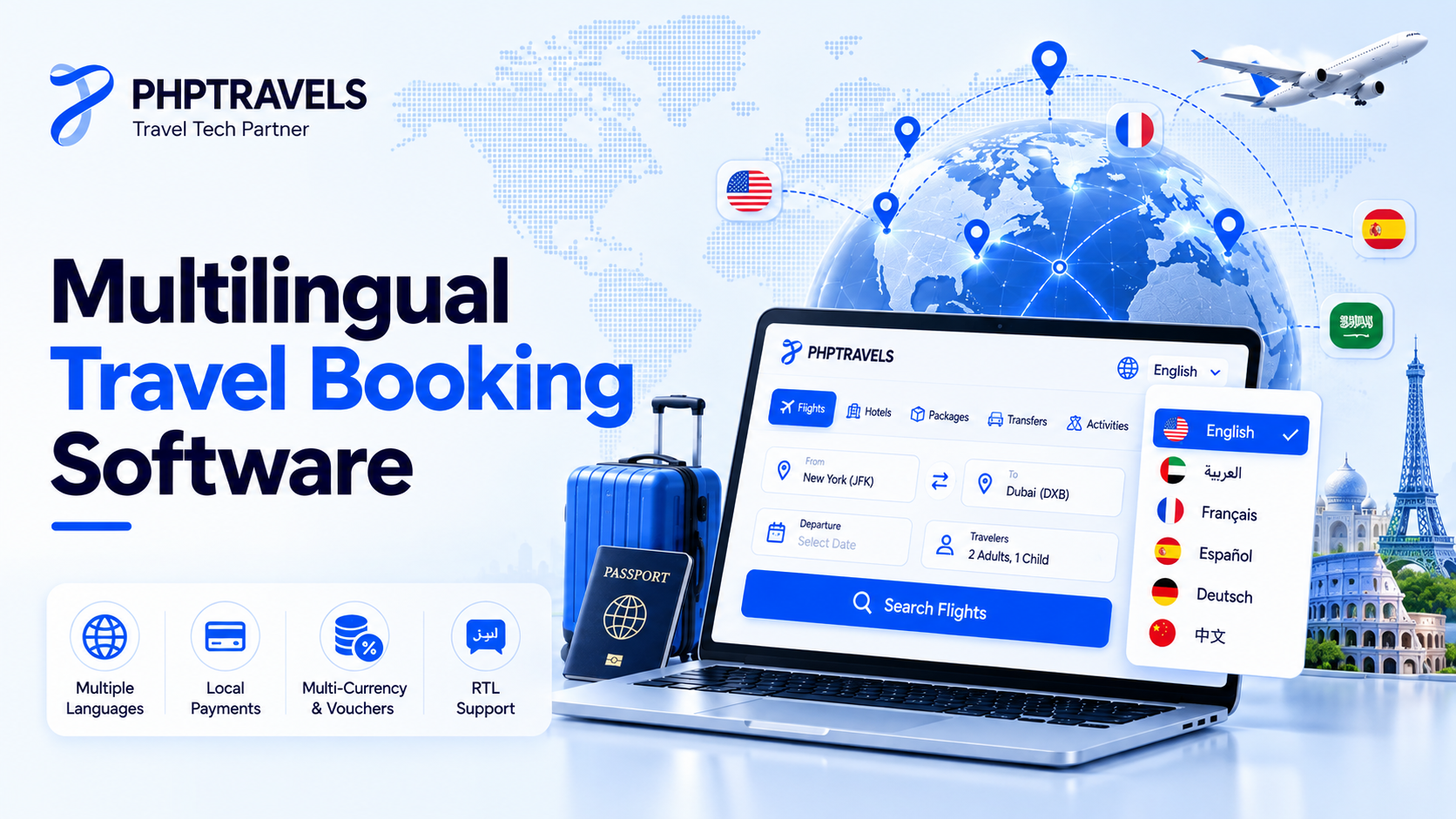 Multilingual Travel Booking Software: Localize Search, Checkout, and Vouchers Without Fragmenting Your Stack