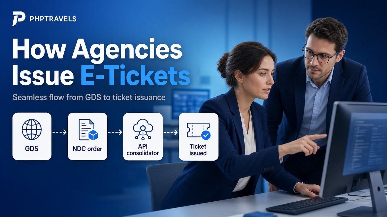 Agency ticketing flow across GDS, NDC and API consolidators