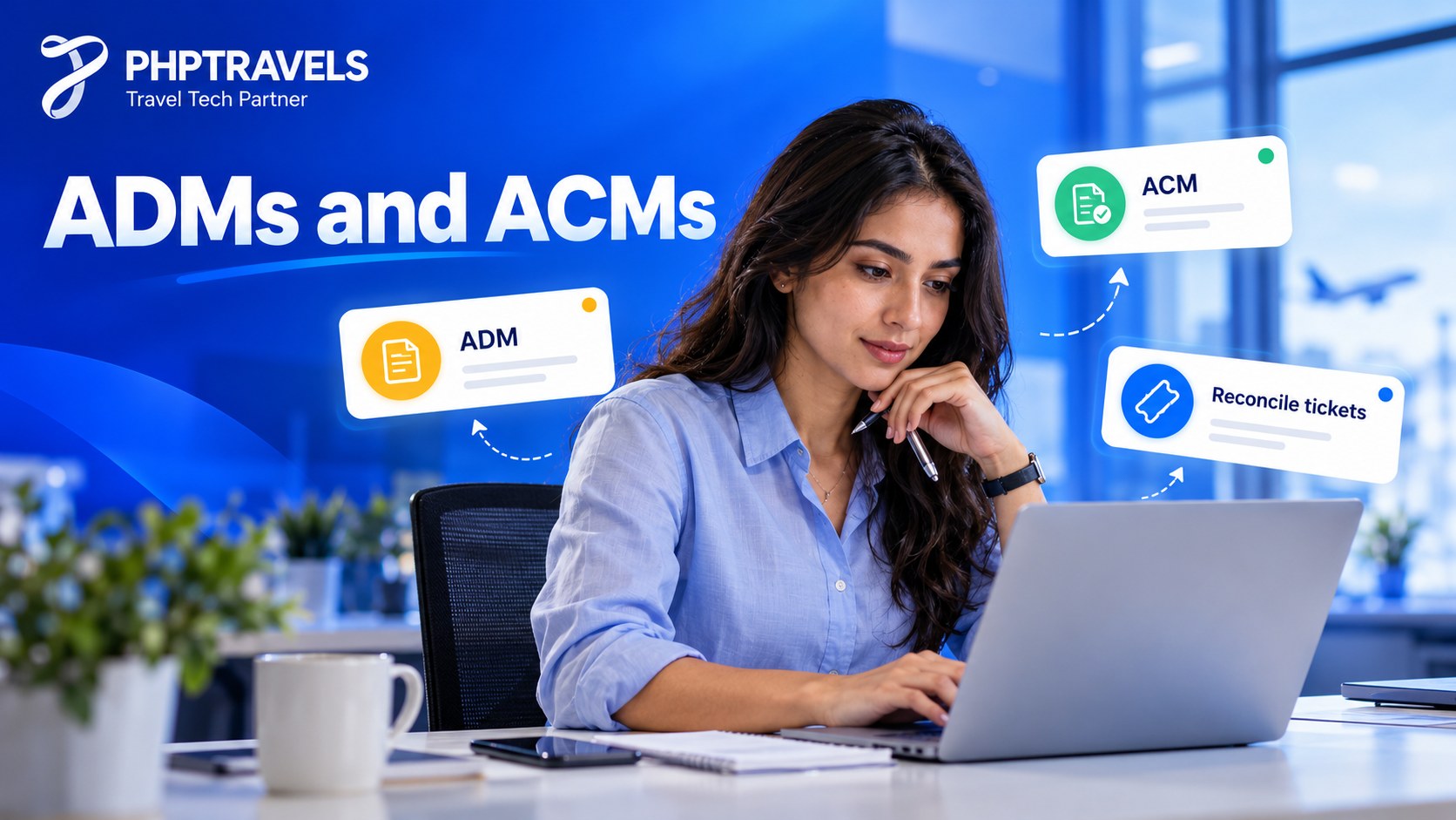 Travel agent reconciling Agency Debit Memos and Credit Memos