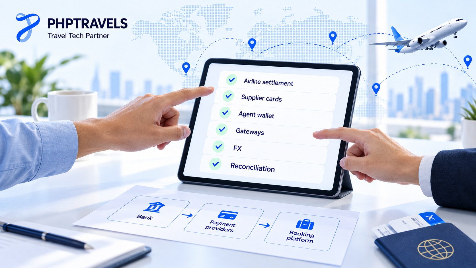 Checklist for choosing a B2B travel payment setup: settlement, cards, wallets, gateways, FX and reconciliation