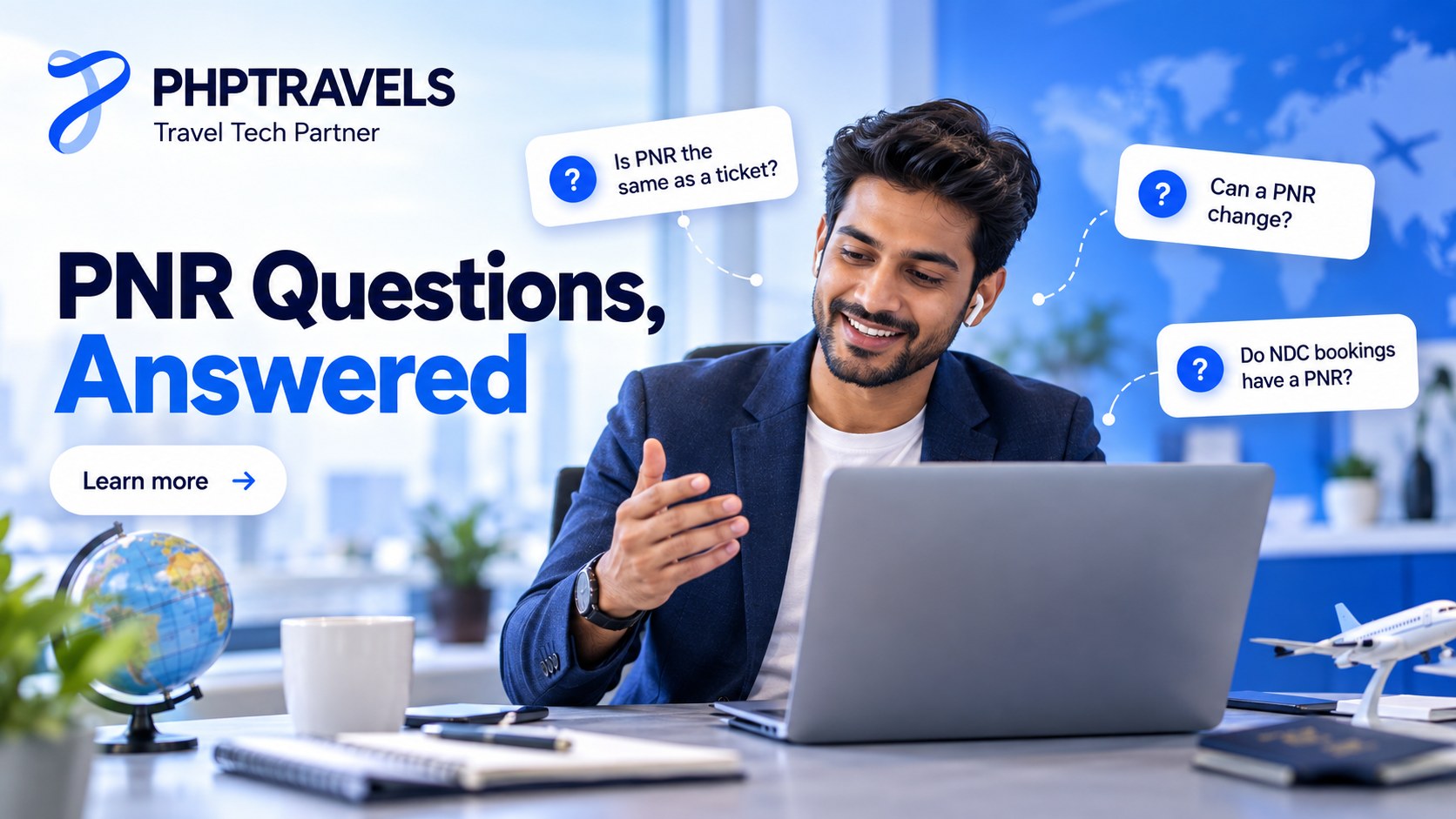 Travel consultant answering common PNR questions