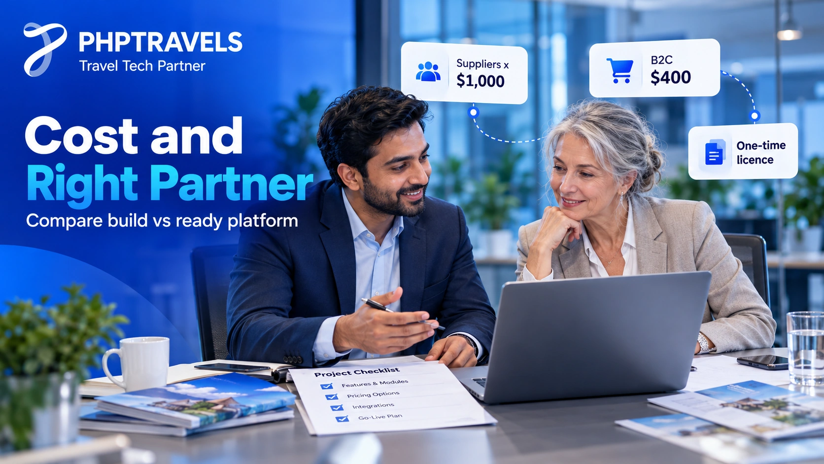 Cost of travel portal development and travel portal development company comparison with pricing configurator