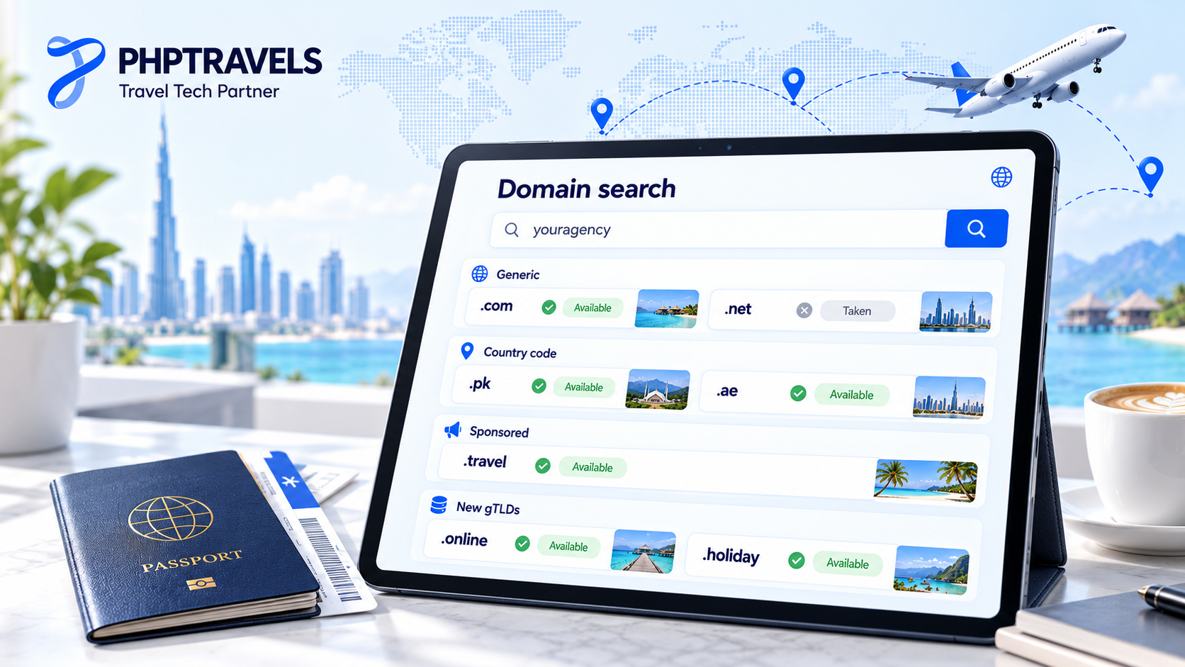 Types of top-level domains including gTLD, ccTLD, sponsored and new gTLD options
