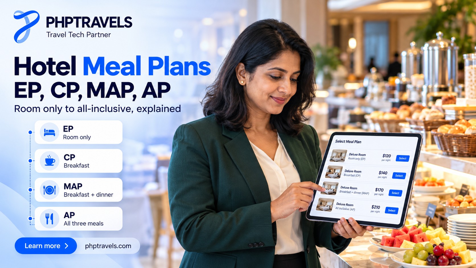 Hotel Meal Plans Explained: EP, CP, MAP, AP, Half Board and All-Inclusive