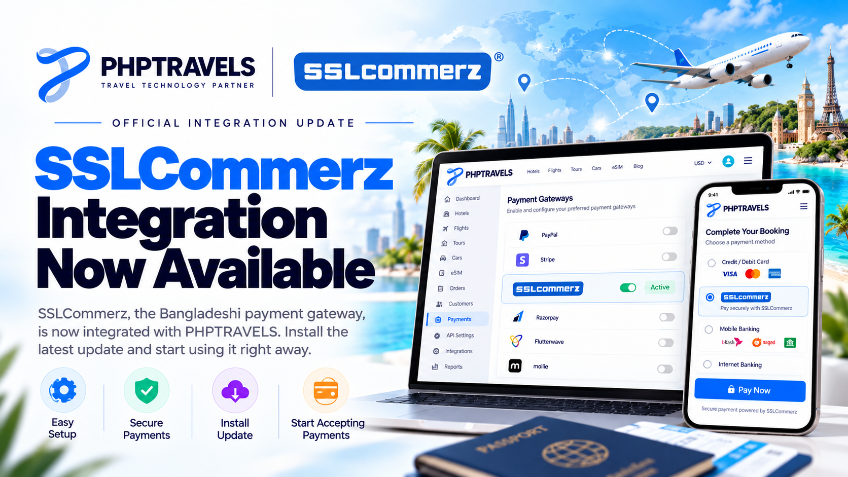 SSLCommerz Payment Gateway Integration for PHPTRAVELS: Setup Guide for Bangladesh Travel Agencies