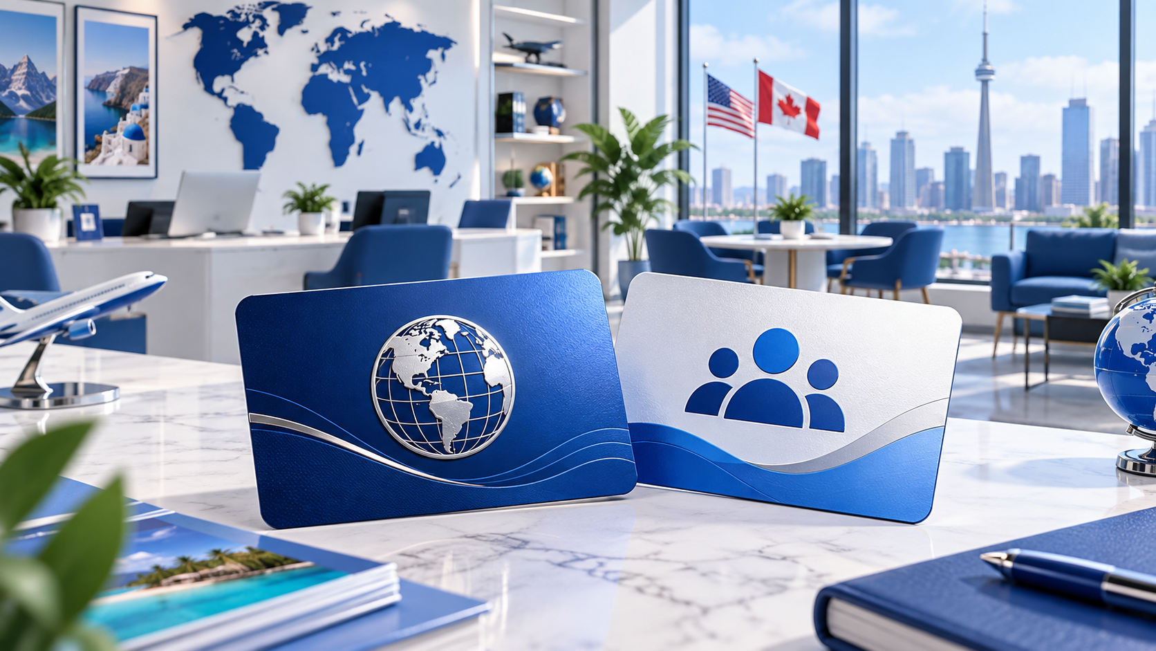 Travel agency office scene representing IATA and IATAN membership pathways