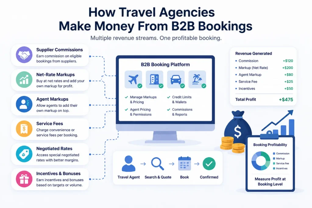 Booking process b2b.