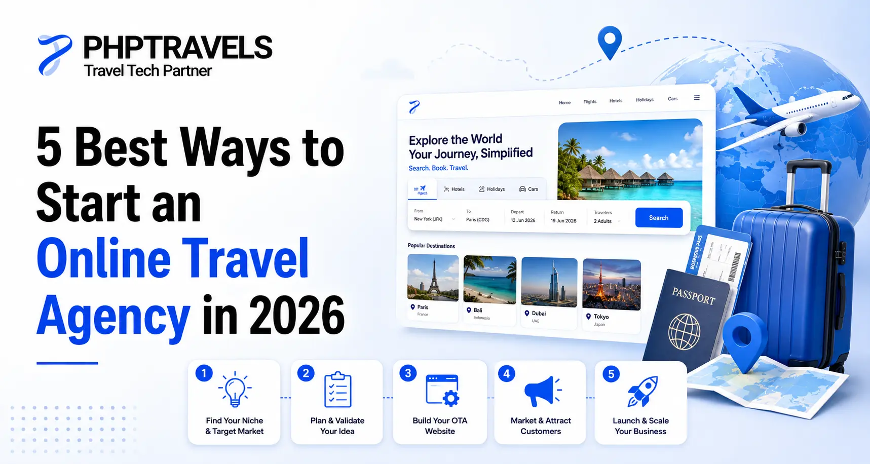 5 Best Ways to Start an Online Travel Agency in 2026